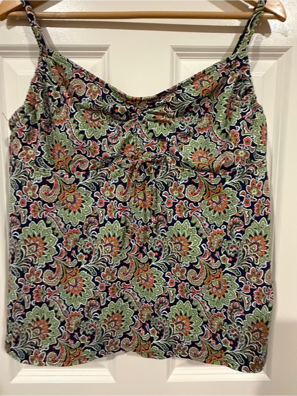 Lands end Women’s Green Floral-Print Swim Top 16